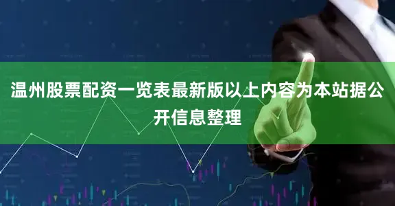 温州股票配资一览表最新版以上内容为本站据公开信息整理