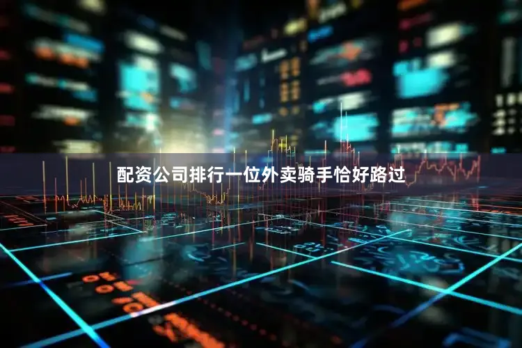 配资公司排行一位外卖骑手恰好路过